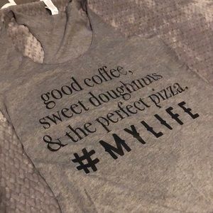 Coffee donuts pizza tank top